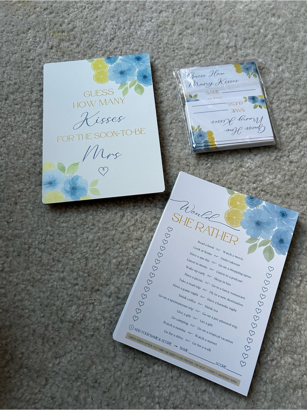 Bridal shower games